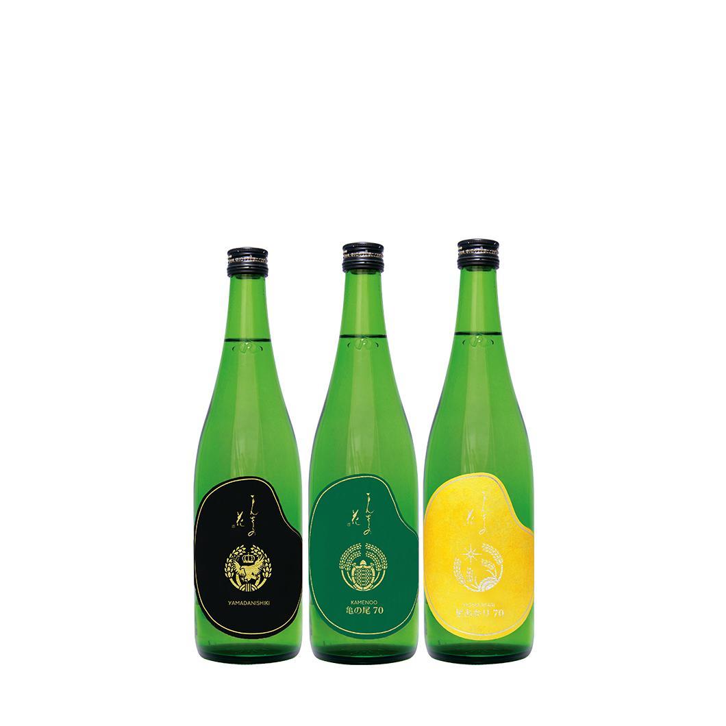 【GS-03】まんさくの花 純米酒飲み比べセット（ギフト箱入り） 720ml×3