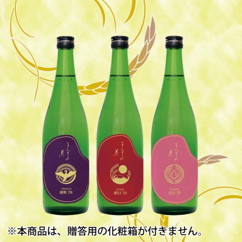 【GW-04】純米酒飲み比べセット（箱なしご自宅用） 720ml×3【包装不可】